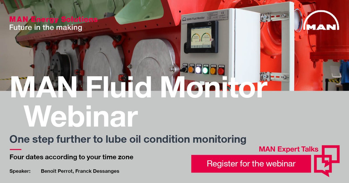 everllence_2025's tweet image. Let&apos;s talk with our experts and find out how #MANFluidMonitor quickly detects degradations into the lube oil system thanks to #realtimemonitoring.

Register now: bit.ly/36qZFih

#MANDigital #MANPrimeServ #lubeoil #conditionmonitoring