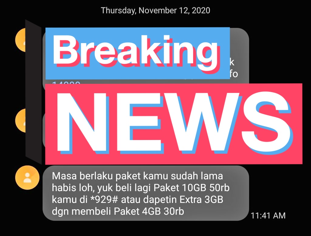 wikramaditya's tweet photo. @IndosatCare mau tanya aja, ini kenapa selalu dapat sms yg bilang paket sudah lama habis ya? Padahal paket masih banyak itu. https://t.co/CVhGAudEjS