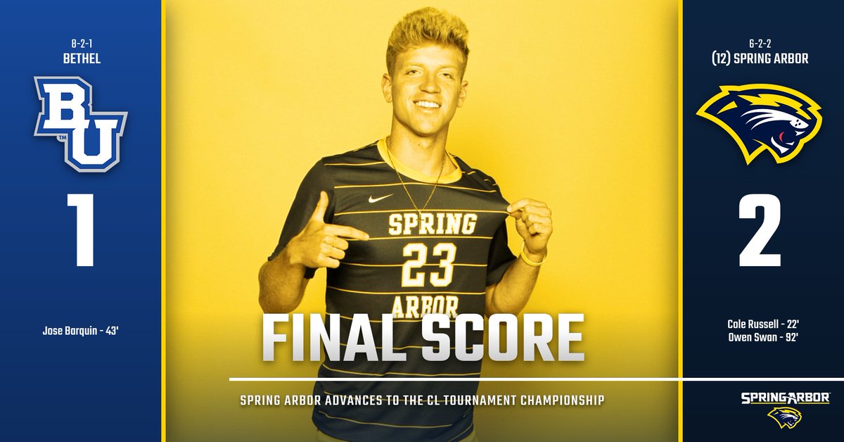 SAUCougars's tweet photo. ⚽️ | @SAUCougarsMSOC is on its way back to the CL Tournament Championship 🔥

Owen Swan scores the game-winner in OT to send the Cougars to their 5⃣th straight conference championship game 😤

More soon at https://t.co/MVR2Kcz7G7

#GoCougars #TeamSAU https://t.co/ULTOYy0aOK