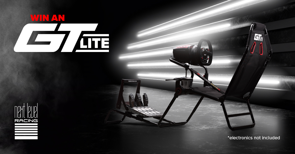 Win a Next Level Racing® GT Lite!

In our excitement for our newest product launch, we are hosting a give-away on Twitter for the Next Level Racing® GT Lite.

All you have to do:
1.Like and re-tweet this post
2.Follow our Twitter page

*Terms and conditions apply