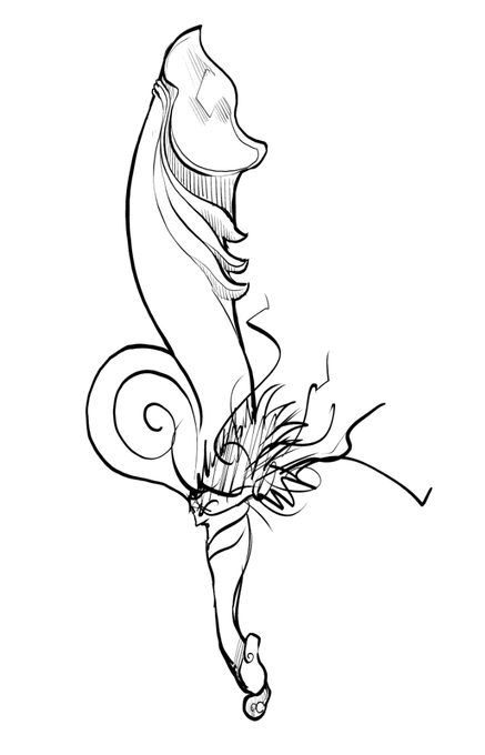 ちんぽブレード描いてって言われた 