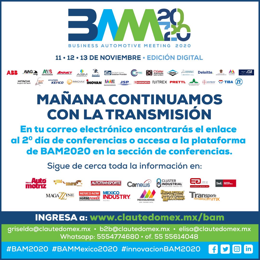 BAM2020 (@eventoscluster) on Twitter photo 