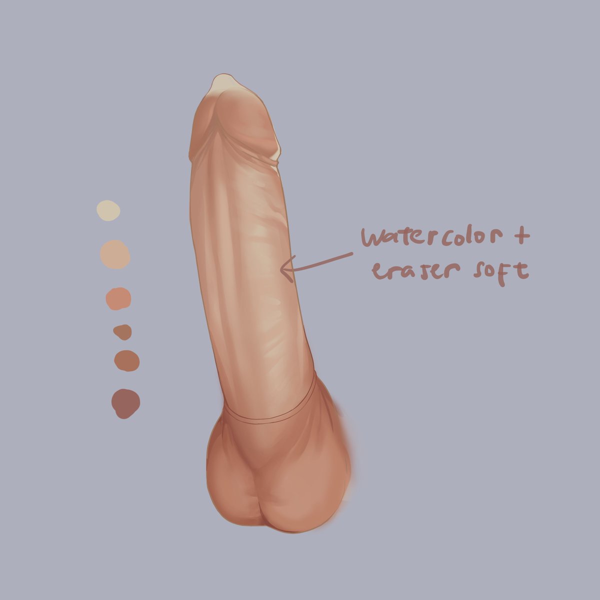 3. Buat pantulan cahaya yang halus pake pen, warna putih gading, opacity rendah.Setelah itu, blend pake watercolor sama eraser yang lembut buat nunjukkin sekat