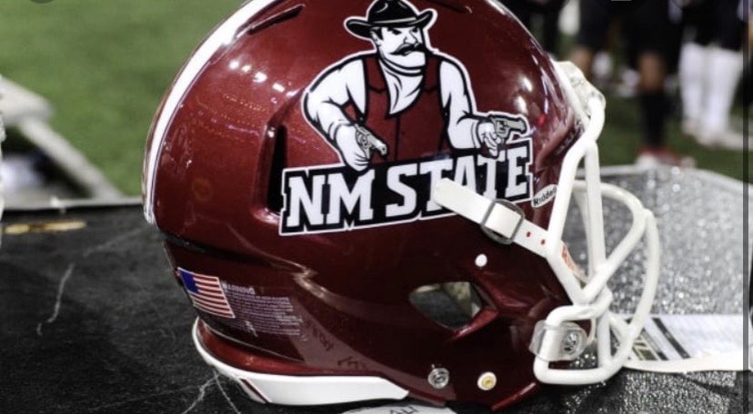 GOD is good!! Extremely blessed and thankful to announce I have received a D1 scholarship offer from NM State!! @coachjfort @osoukup @CoachM_Justin