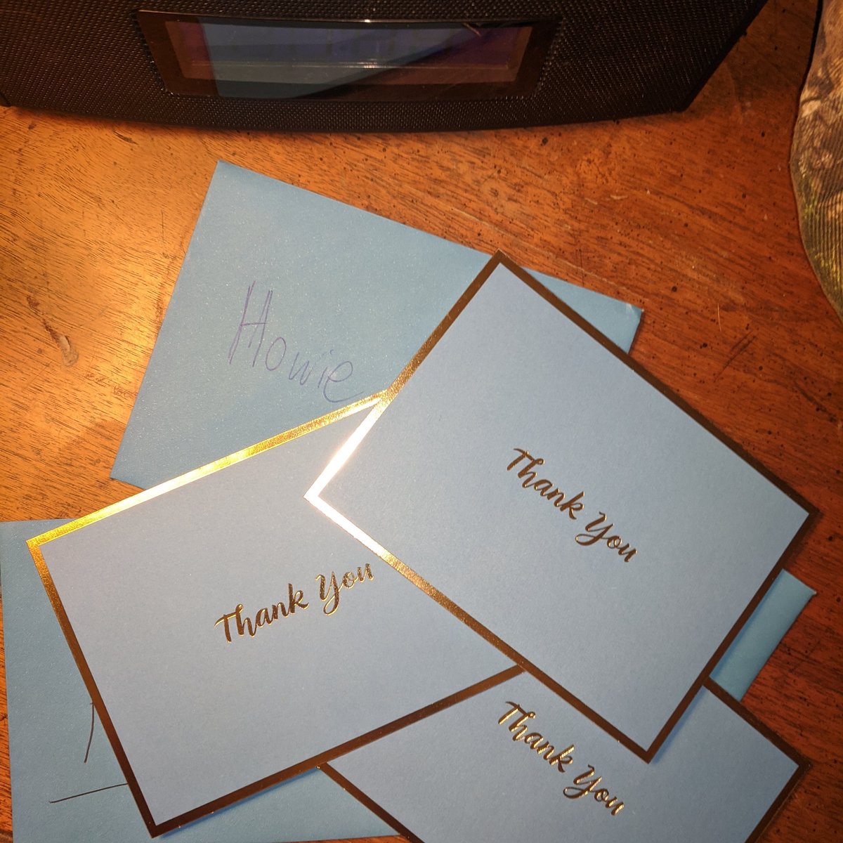 I woke up this morning in a bad mood. I went to work still in a bad mood. I was ready to go back home. I was ready to ring up the next customer and he handed me three cards. To make a long story short, I read the cards and it made my day. That is why I love my job. Thank You
