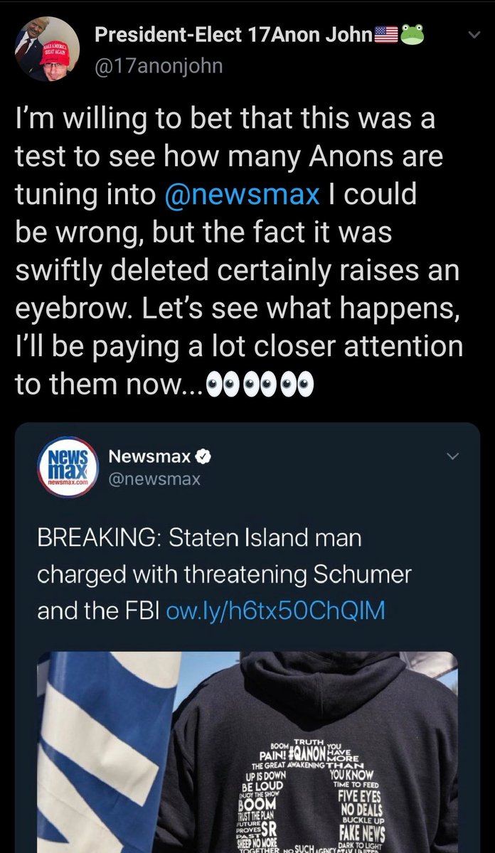 Travis View On Twitter Today Qanon Followers Canceled Newsmax They Were Offended That The Outlet Used A Photo Of A Qanon Hoodie For An Article About A White Nationalist Getting Arrested For