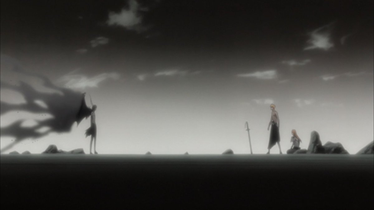 But Ulquiorra’s run out of time. He begins to turn to ash, signaling Ichigo will forever be denied the chance to finish this the right way. The human way. We’re not used to seeing Shōnen heroes denied the fruit of their long labor. Yet Ichigo pays that price for his failure here.