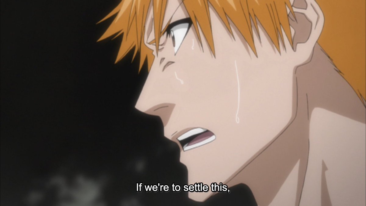 However Ichigo continues to surprise him with notions of honor and fairness. Since the entity that reduced Ulquiorra to this state was an inhuman entity he had no control over, Ichigo is willing to balance the scales with his own flesh and blood.