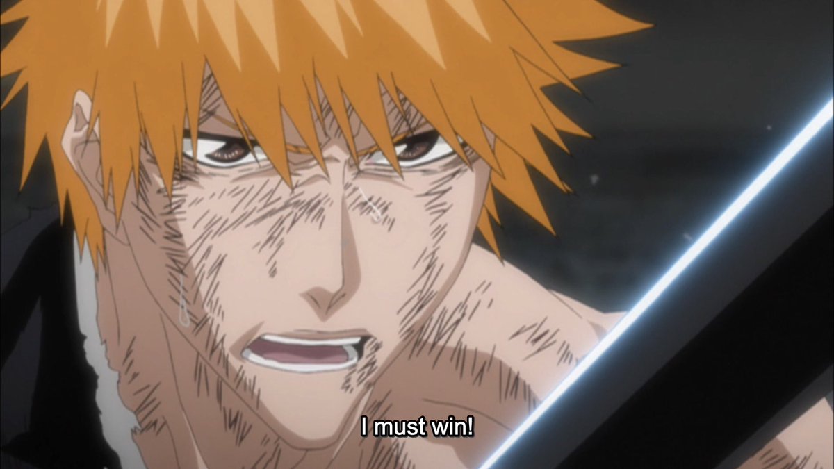 Ichigo admits he has no sensible reason to prolong this battle. He is carrying on purely out of duty. An unbreakable loyalty to his friends. He’ll gladly die even a meaningless death if it means he gets to fight for their sake. But I’ll tell you what’s truly brilliant about this.
