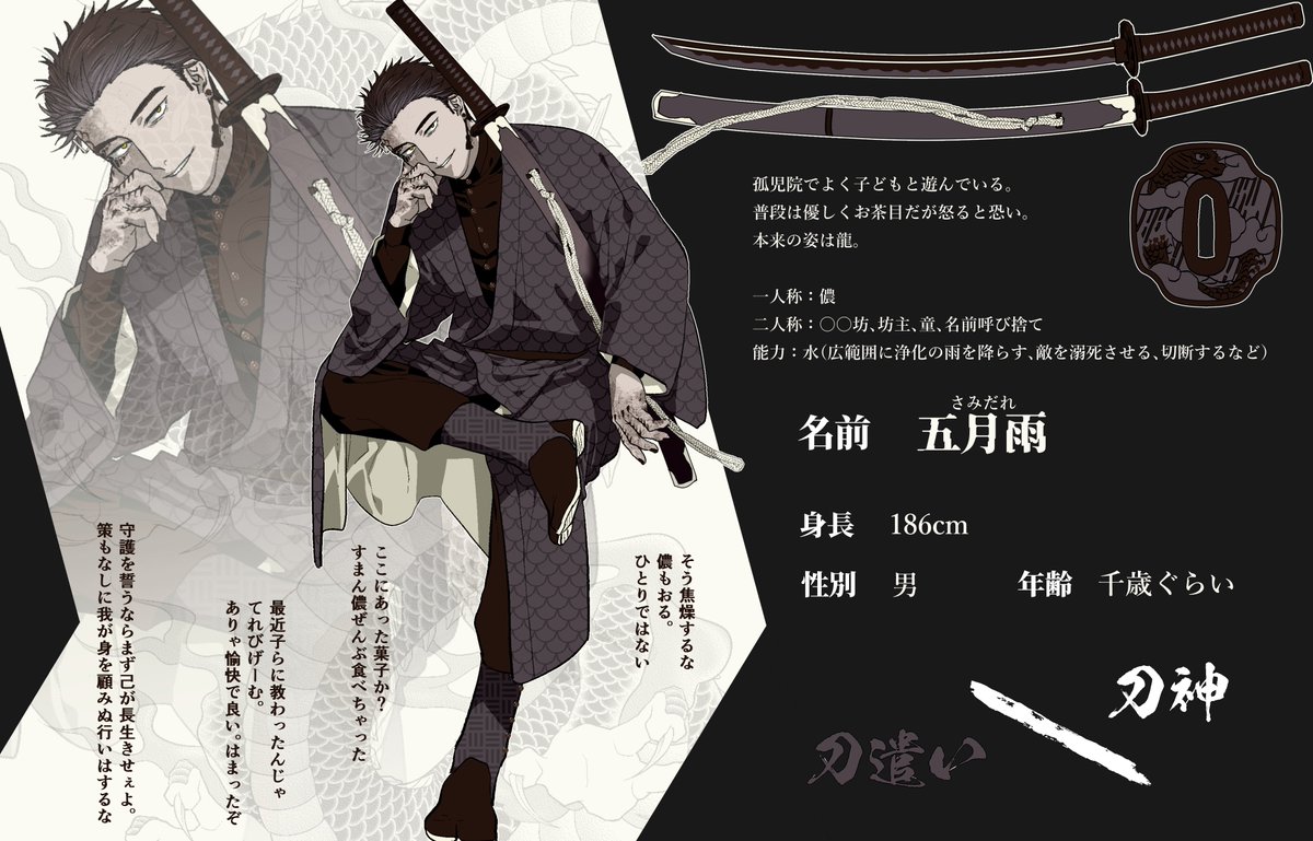 企画 刀神参加キャラクターイラストまとめ 刀神 五月雨 Min T ミント 企画 刀神参加キャラクターイラストまとめ 刀神 五月雨 Min T ミント