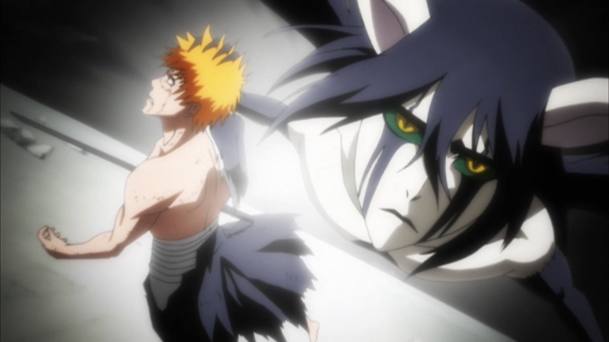 Determined to validate his nihilistic views, the 4th Espada returns to his tried and true method of demolishing his target to an excruciating degree with effortless grace. Despite his training, Ichigo isn’t remotely capable of fighting back against the pure ideal Arrancar.