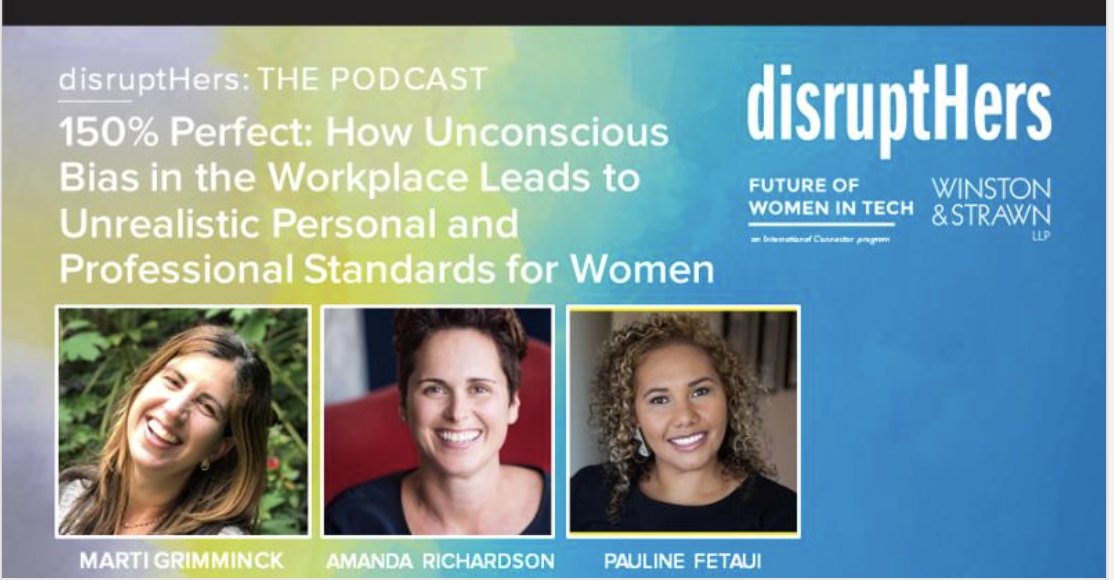 Ready for an explosive and hilarious conversation about Unconscious Bias in the workplace from DisruptHers <a href="/FutureWomenTech/">Future Of Women In Tech</a>? Join <a href="/MartiGrimminck/">Marti Grimminck</a>  <a href="/amandarich01/">Amanda Richardson</a> <a href="/mspaulinefetaui/">paulinefetaui</a> <a href="/WinstonLaw/">Winston & Strawn LLP</a>  bit.ly/3ngpo3v