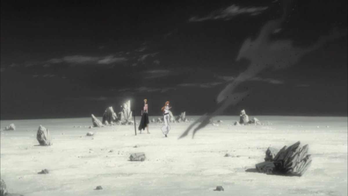 Reaching out in one final gesture that Orihime matches, Ulquiorra finally comes to understand what a heart is. And the answer he arrives at seems to be the very same as Kaien’s depiction to Rukia. What a beautiful through line. (End of Part 2/2)