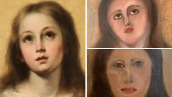 スペインの美術品修復失敗…なぜか腹立つ顔になってしまっている…