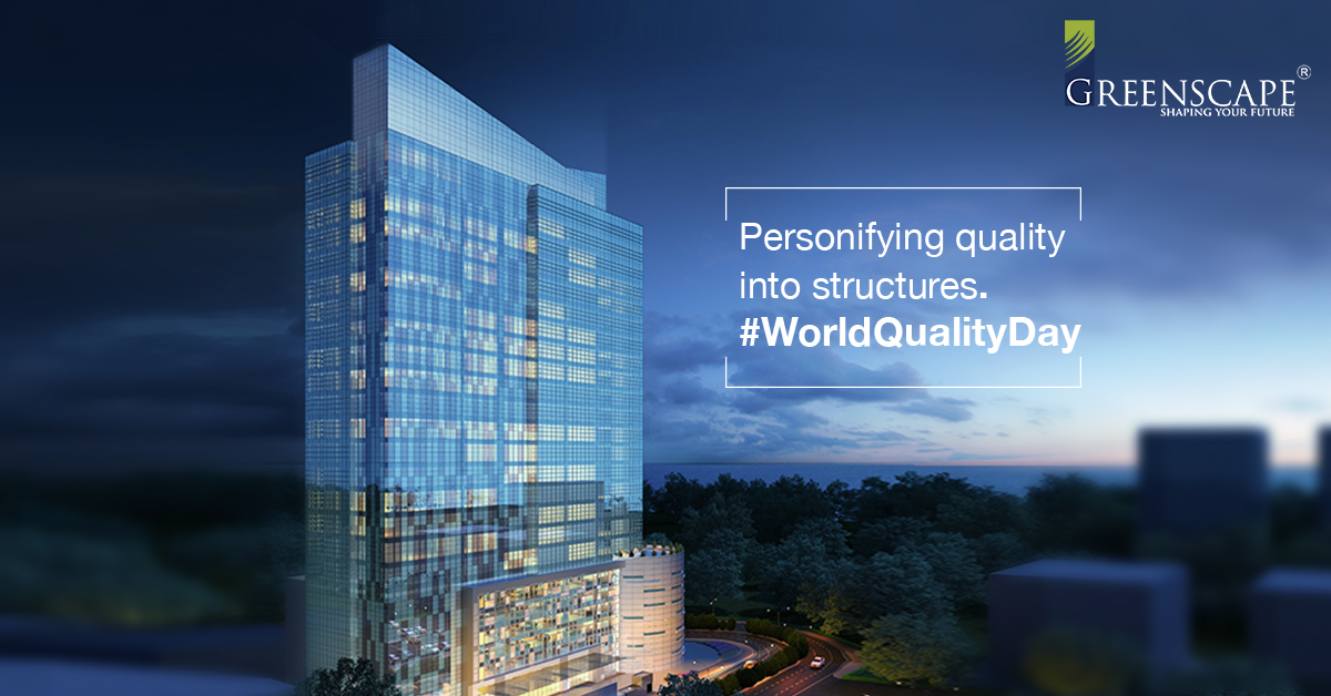 GreenscapeGroup's tweet photo. Each and every structure by Greenscape Group, no matter how big or small, is built with utmost diligence and expertise. Quality is what drives, and drives you in. 

#WorldQualityDay #QualityDay #QualityStructures #Quality #CommercialPark #OfficeSpace #BareshellOffices https://t.co/xIHsVlYDu3