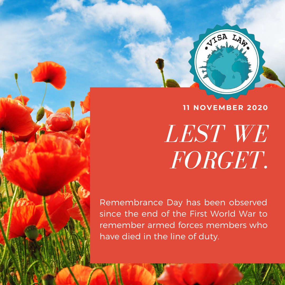 VisaLawFirm's tweet photo. #RememberanceDay #LestWeForget #Canada #Freedom #Priceof War https://t.co/O1TbhujK3T