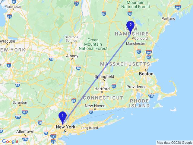 RandomDistance's tweet photo. The distance between Garfield, NJ 07026, USA and Boscawen, NH, USA is 339km #Maps #GIS #Earth https://t.co/Jp32AY90sB