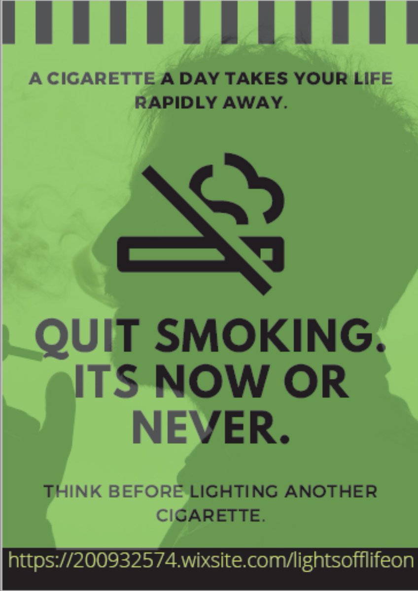 LightsOffLifeOn's tweet photo. Hello anti-smoking warriors! Here is another reminder to share to teen smokers to let them have the inspiration to change before it's too late. 

#ICTForSocialChange
#LightsOffLifeOn

🚭💚 https://t.co/vq3vwZBU3w