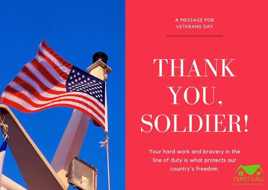 F1rstCall5555's tweet photo. #veteransday2020 We truly are the land of the #free , because of the #brave https://t.co/0TrB1D5SXC