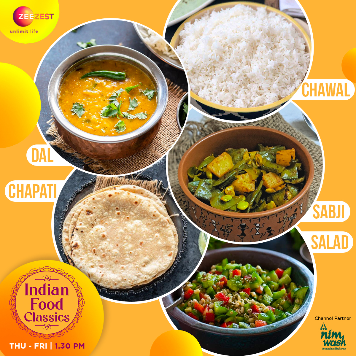 ZeeZest_'s tweet photo. The best dishes are the most simple to cook. Learn to cook some delicious #IndianFoodClassics with Chef. @bhadouriapankaj, every Thu-Fri at 1.30 PM, only on #ZeeZest.

#Nimwash #ITCNimwash #HarRecipeKaPehlaStep#UnlimitLife #Tips #Delicious #Food #SouthIndian #Foodies https://t.co/nIhdSVDVGB
