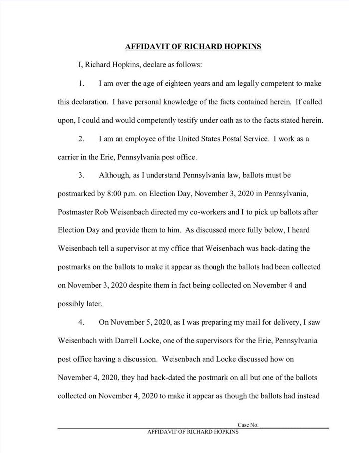So Strasser turns to the affidavit & reads paragraph 3, which is here: