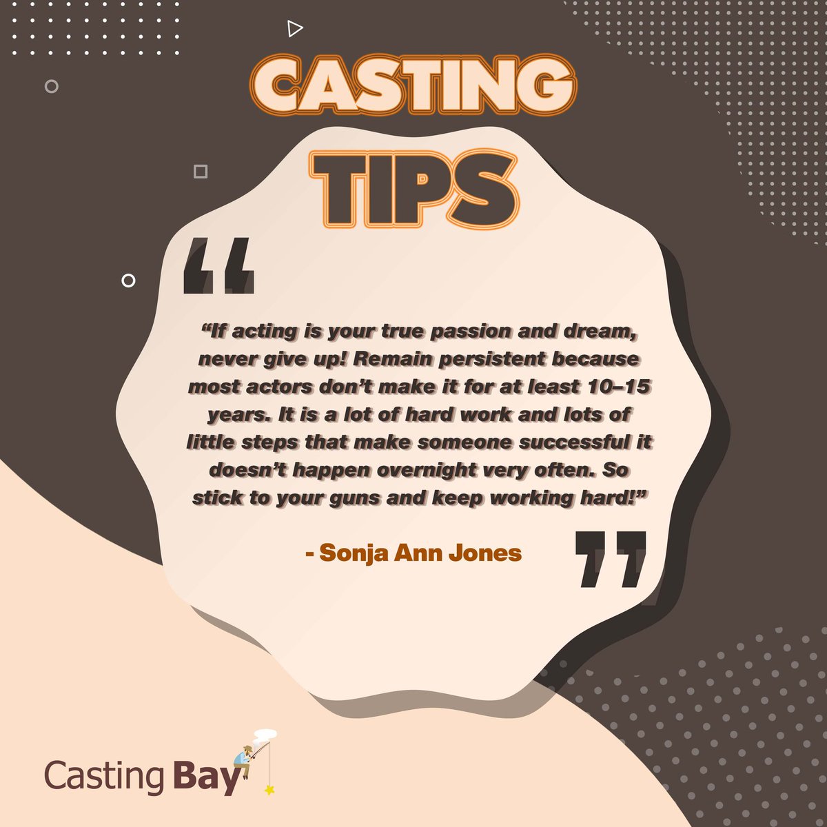 casting_bay's tweet image. Persistency is the key!
@imsonjaannjones

#CastingBay #CastingTips #ActingTips #Tips #Acting #SonjaAnnJones
