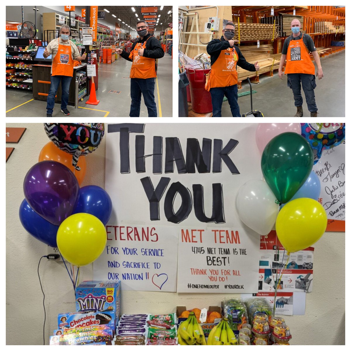 Had the pleasure of awarding custom aprons to our veterans today as well as providing some tasty treats for our vets and awesome MET team! #PNWMETPartnershipWeek #snohomishsalestrain #oneteam