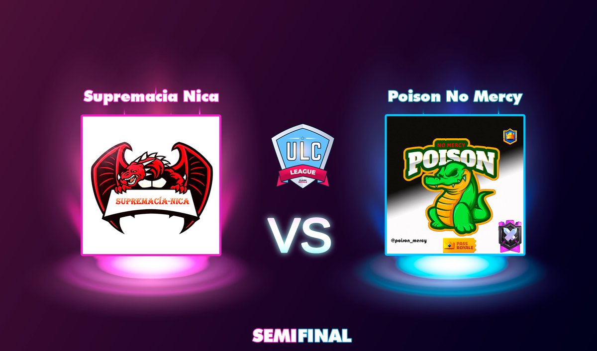 Después de 64 equipos, solo quedan los mejores 4 equipos en una semifinal de lujo!!!
Que equipos llegaran a la final?, descubrelo en nuestras transmisiones
Día: Viernes 13 de Noviembre
Hora: 7:00PM Hora de México
!Apoya a tu equipo favorito!
#clashroyale #ULC #supercell #latam