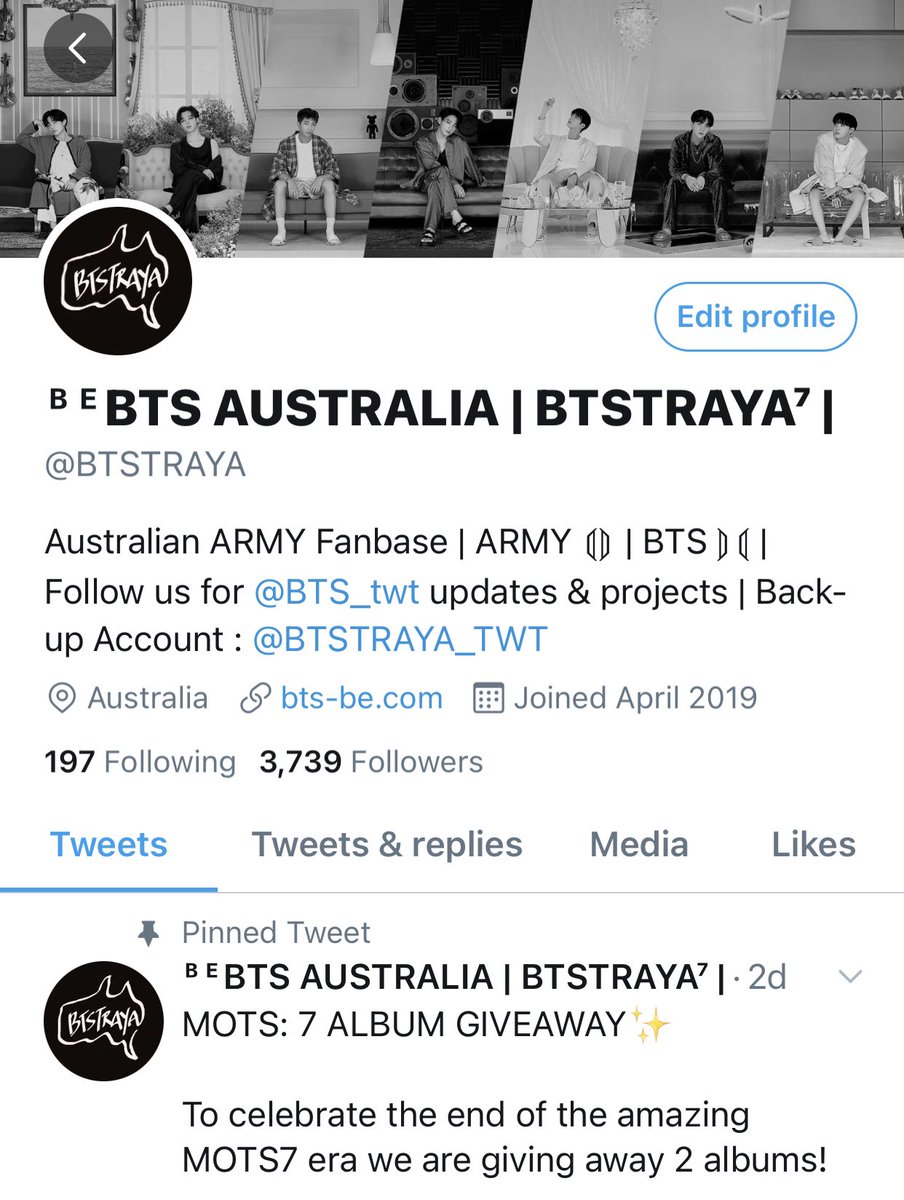 BTSTRAYA_TWT's tweet photo. Hey ARMY,
Just a quick reminder to those who might be wondering where we are have gone back to our original page @BTSTRAYA 💜✨ https://t.co/ZupMKCx1Y4