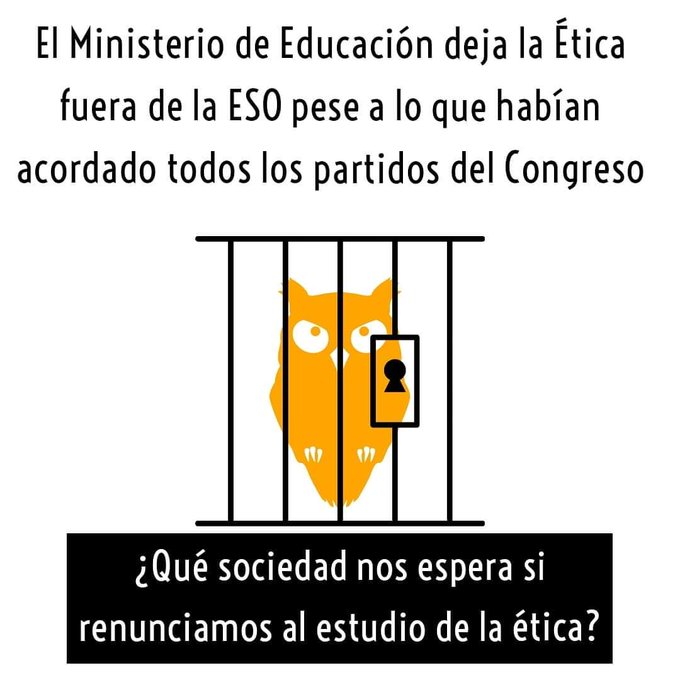 srjosekarlos's tweet photo. #NosinÉtica 
#NosinFilosofía
#EticaESOImprescindible en la #LOMLOE #EticaESOImprescindible https://t.co/CbluuPGLkq