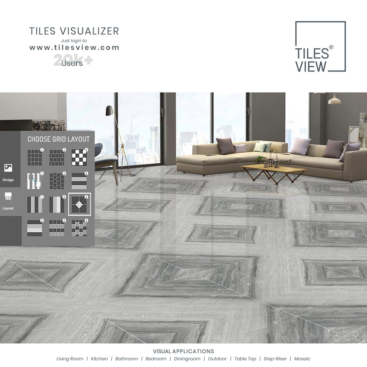 TilesVisualizer's tweet image. Stand up to spills &amp;amp; splashes with the power of tile floors.

#tilesvisualizer #tilelayoutvisualizer #roomtilescataloguepdf #outdoortilevisualiser #ceramictilescatalogue #floortiles #tilesvisualizersoftware