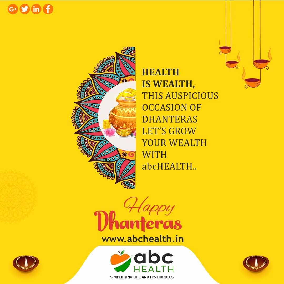 AbcHealth_in's tweet photo. May Goddess Laxmi bless you all with prosperity and joy. Happy Dhanteras from Team https://t.co/pWuCXw5Td5. 

This DHANTERAS, gift yourself and your loved ones the gift of good health with https://t.co/pWuCXw5Td5. 

#abcHEALTH.in #2020 #diwali2020 #dhanteras #dhan #laxmipuja https://t.co/bFvBC5sJ0s