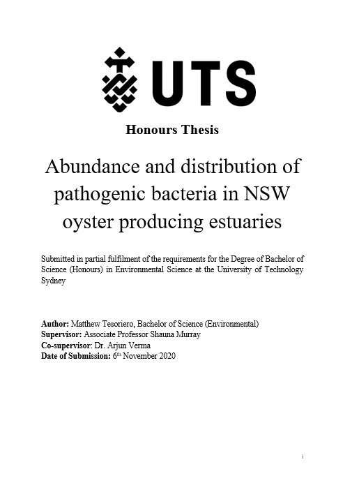 SeafoodSafe_UTS's tweet photo. Our Honours student Matt has submitted his honours thesis! Congrats Matt on this amazing piece of work @UTS_Science @UTSResearch @foodagility @UTSEnviroSci #aquaculture #oysters #NSW https://t.co/HxRNFufnEE