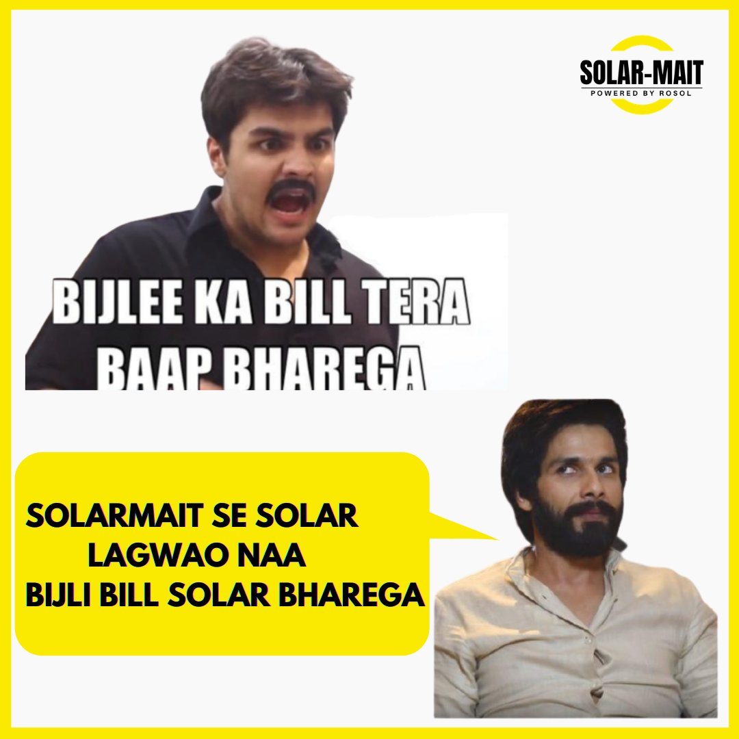 solarmaitindia's tweet photo. Say bye-bye to a high electricity bill, Install Solar and save money πΈπ‘
Comment below or call us at 08045801296
#solarmaitindiakasolar #solarmait #solarrooftop #solarpanels #solarenergy #solar #sun #energy #solarpowered #ashishchanchalani https://t.co/8uQgmcQMcT
