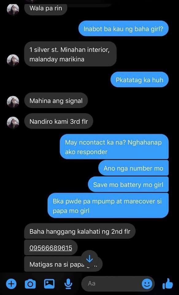livxgracie's tweet photo. imagine 8 hours nandun lang papa niya? wala pa ring rescue nung 11AM. sana natulungan na sila. :(( #RescuePH #UlyssesPH 

address: 1 silver st. Minahan interior malanday marikina
contact number: 09566689615 https://t.co/IzrPJyMd55