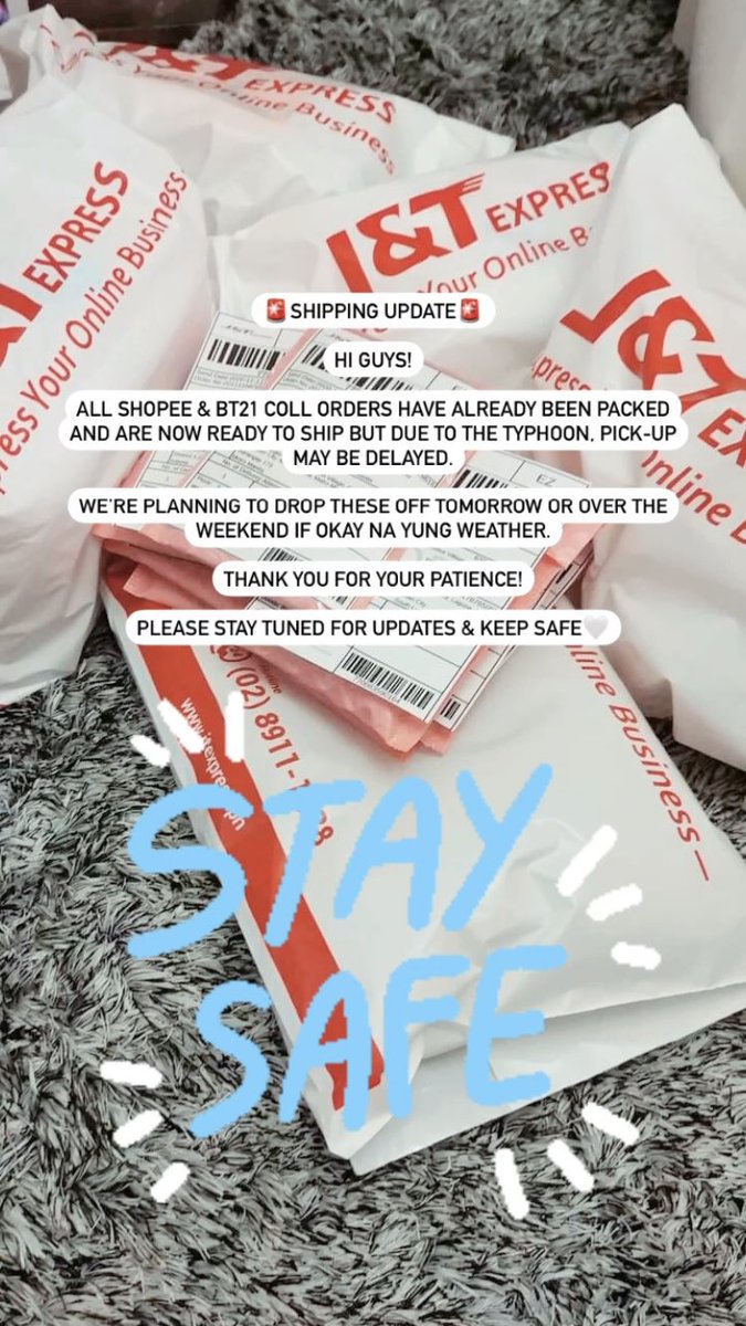 hopeworldshop's tweet photo. 🚨shipping update🚨

please stay tuned &amp; keep safe!🤍 https://t.co/AKKrbITQQe