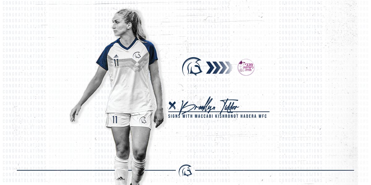 TWUSpartans's tweet photo. Brooklyn Tidder is going pro!

The @TrinityWestern &amp; @TWUwsoc alum, who graduated this past spring has joined Maccabi Kishronot Hadera WFC in Israel! 

Congratulations Brooklyn!

#SpartansTogether x #TWUSoccer https://t.co/JDXptarBhE