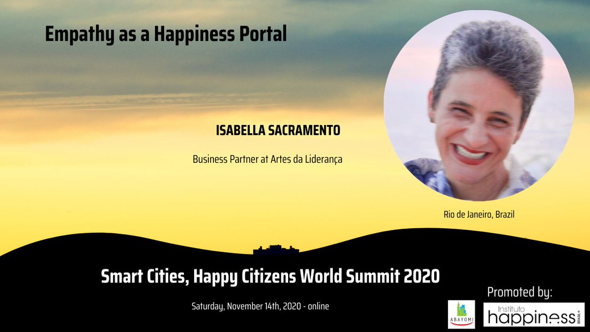 abayomiUS's tweet photo. Isabella Sacramento talks is about “Empathy as a Happiness portal”.

Empathy is one of our best ways to achieve happiness. And it can be trained! Knowing better our emotions we can enhance our capacities towards others and hence, our happiness. https://t.co/buWmgEuqOn