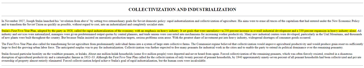 Now Stalin literally took from "kulaks" aka peasant (many who were Green Army). He felt they were hoarding like grains and exiled them or put them in gulags. Stalin's 5 year plan also blended in his reign all property and such to the state.