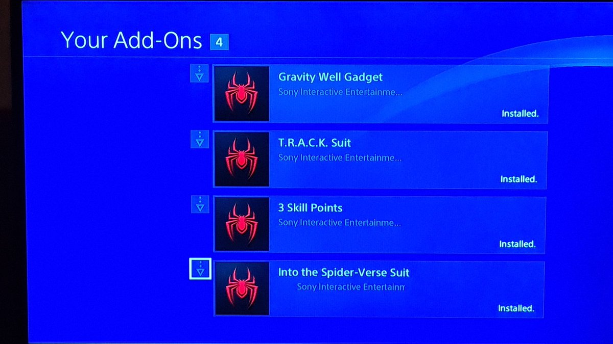 Insomniac Games Make Sure You Fully Close Exit The Game And Then Re Open It Also You Have To Reach The Points In The Story Where It Teaches You Suits Skill