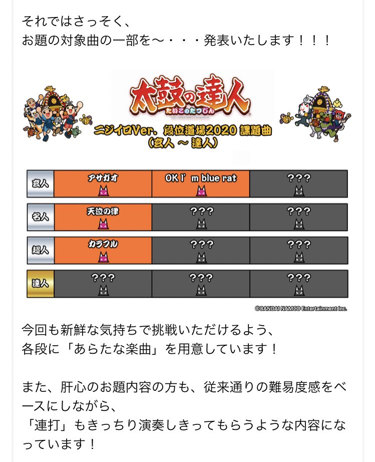 太鼓 の 達人 ニジイロ ver 段位