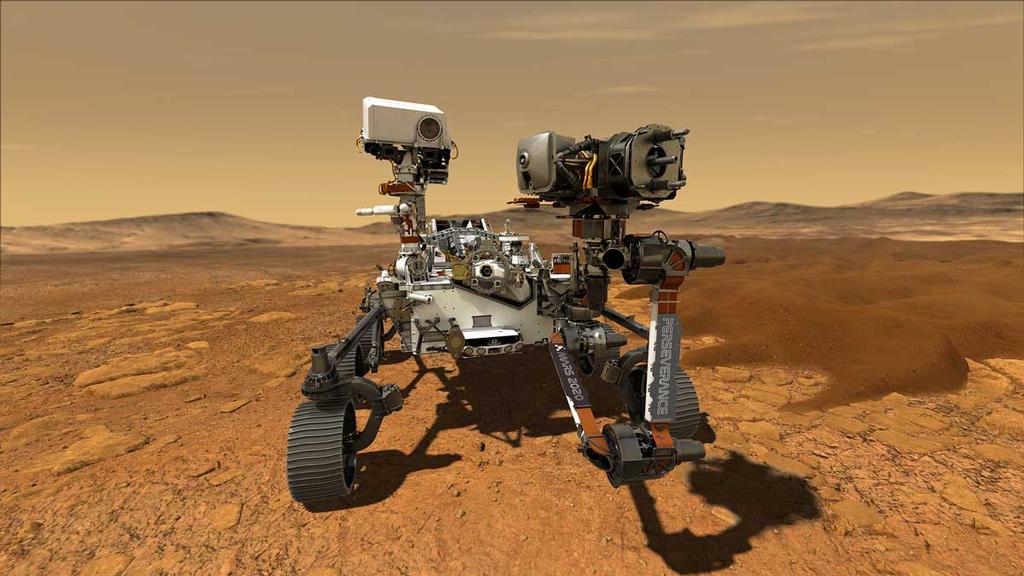  @NASA 's Preseverance rover will land on Mars in search of Alien's  life.Mars 2020 is a Mars rover mission by NASA's Mars Exploration Program that includes Perseverance rover & Ingenuity helicopter drone. It was launched on Jul 30 2020 & will touch down on Mars on Feb 18 2021.