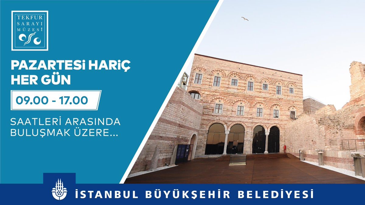 Pazartesi hariç her gün 09.00 - 17.00 saatleri arasında buluşmak üzere.