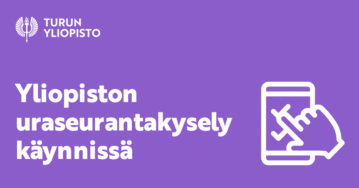 Hei sinä vuonna 2015 valmistunut maisteri tai vuonna 2017 valmistunut tohtori, vastaathan #uraseuranta´kyselyyn! Vastaukset auttavat yliopistoa kehittämään koulutusta vastaamaan työelämän tarpeita, ja ne vaikuttavat myös yliopiston rahoitukseen. Kiitos! 🤗 #alumni #koulutus