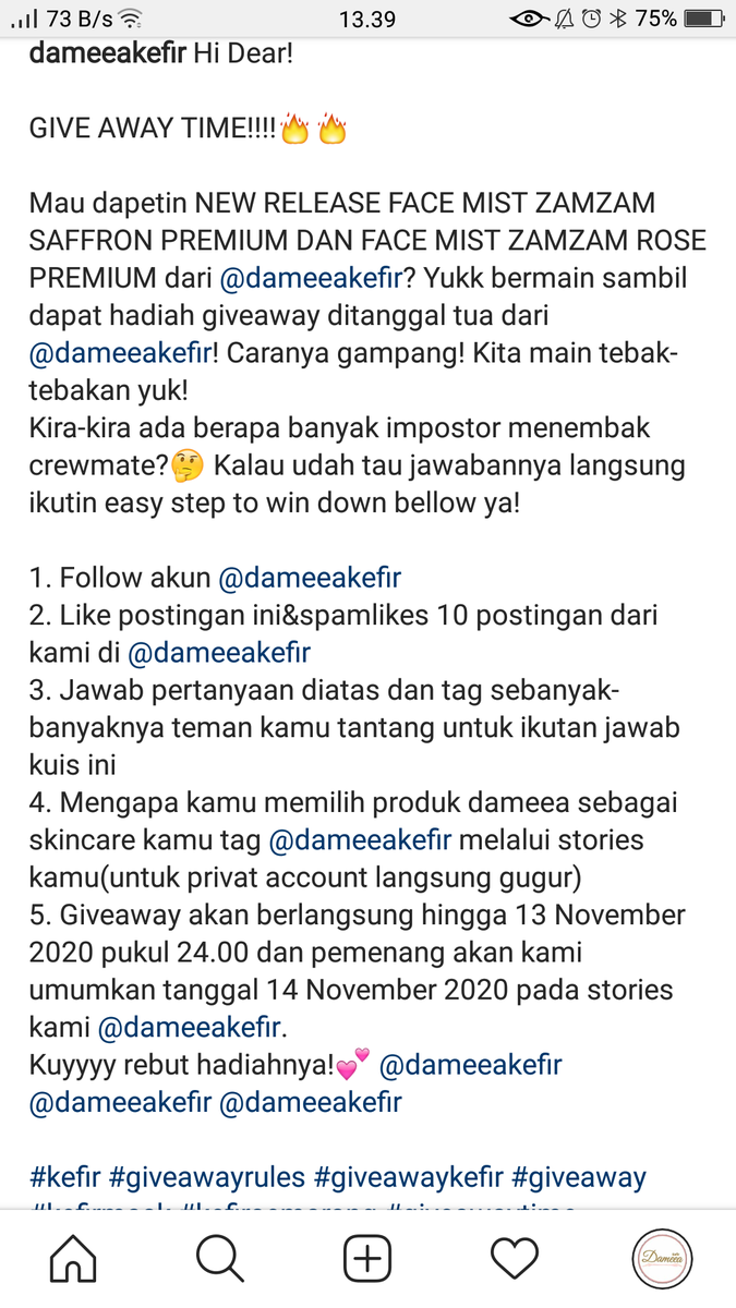 dameeakefir's tweet photo. WARGA TWEET HAYUKK MERAPAT KE IG KAMI @dameeakefir  KARNA GIVE AWAY SEDANG BERLANGSUNG😍🔥🔥 https://t.co/2LM1k4K4XR