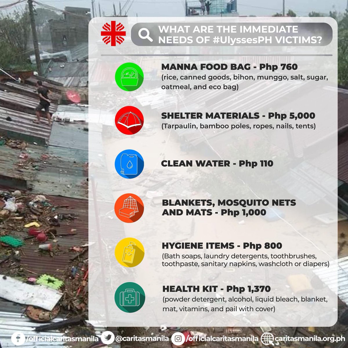 katolikongpinoy's tweet image. CARITAS MANILA OPLAN DAMAYAN. Narito po ang mga detalye para sa mga nagnanais tumulong. #UlyssesPH  #HelpPH