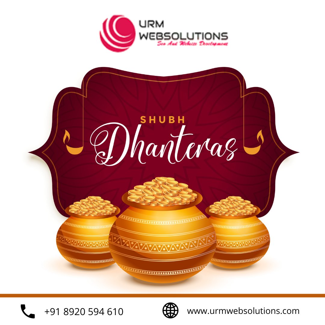 urmwebsolution's tweet image. May bountiful fortune be bestowed on you and family and may you receive divine blessings of Goddess Lakshmi now and forever.
#HappyDhanteras #Dhanteras
urmwebsolutions.com