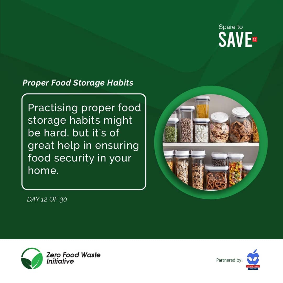 ZeroFoodWasteIn's tweet photo. DAY 12 OF 30
PROPER FOOD STORAGE HABITS

Depending on whether foods are stored properly or not, the shelf life can either be prolonged or reduced. 

#SparetoSave
#Endfoodwaste
#endhunger
#SDG2
#SDG12
#FAO
#Zerofoodwasteinitiative https://t.co/Hs4TuIksfC