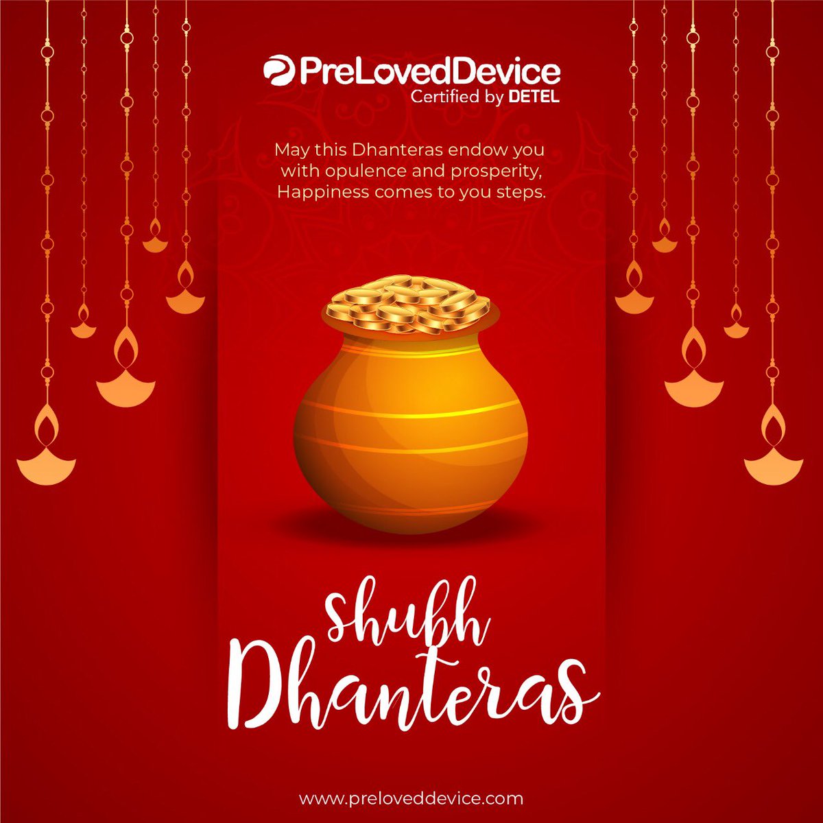 PrelovedDevice's tweet photo. May this Dhanters light up new dreams, fresh hopes, everything bright &amp; beautiful and fill your days with pleasant moments. Happy Dhanteras to you and your family.

#dhanteras2020 #auspicious #dhanteras #diwali. #laxmi #goddesslaxmi https://t.co/dZbJwwdx9q