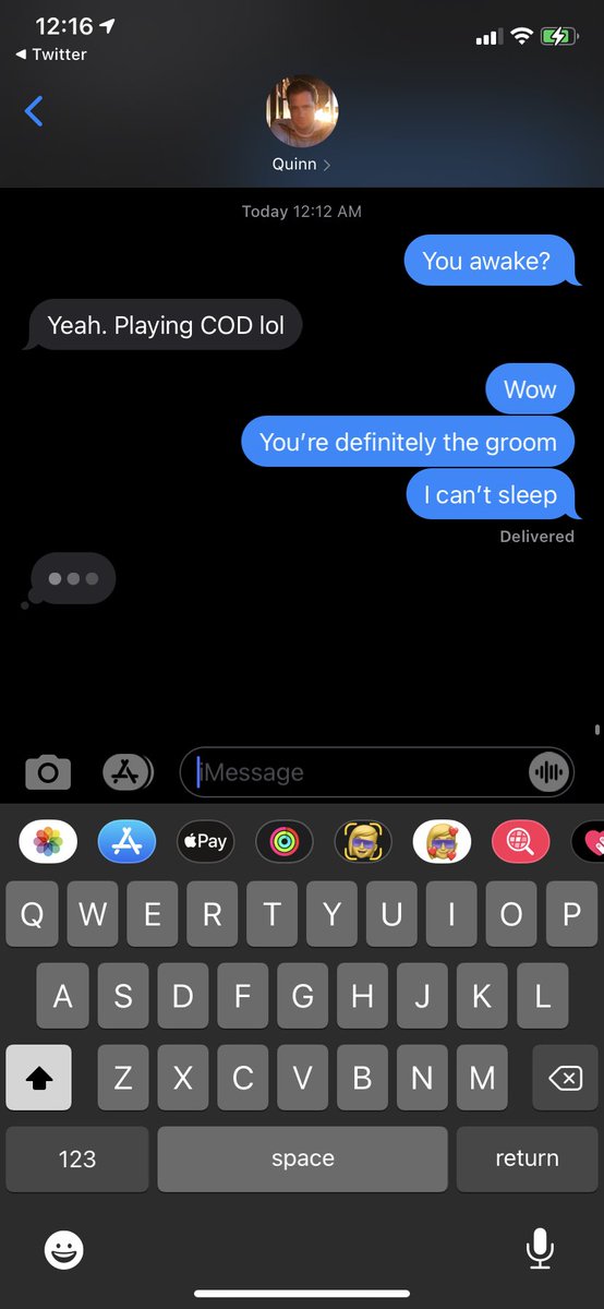 Meanwhile I’m laying in my bed unable to sleep cause I’m going over every little detail for tomorrow